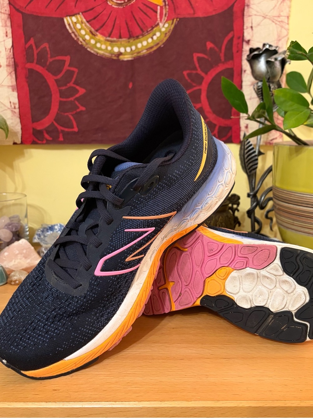 New Balance Fresh Foam X 880v12 Womens Running Shoes Black Pink W880M12 Size 10